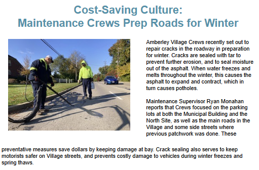 Winter Road Prep saves on later repairs